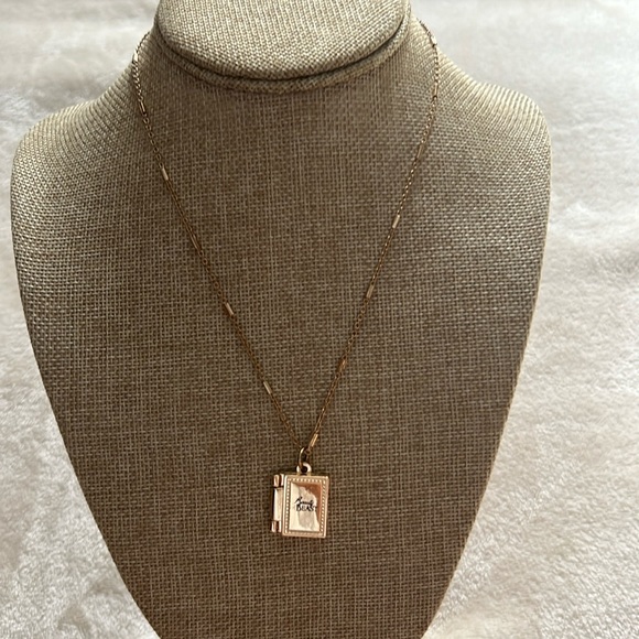 Disney Jewelry Disney Locket Necklace Brass Beauty And The Beast